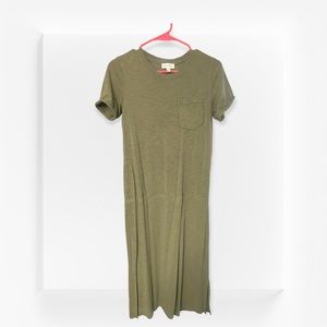 Olive Green maxi dress